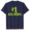 Funny  1 Grandpa Fathers Day T Shirts Graphic Cotton Streetwear Short Sleeve Birthday Gifts Summer Style Tshirt Unisexs Clothing