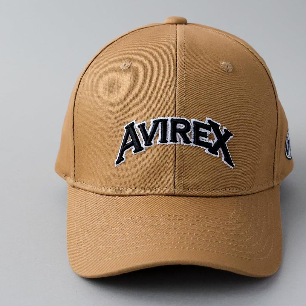 Military VARSITY 3D Logo Cotton Twill Low Cap Embroidered Hat American Casual Summer Baseball Cap Beige 069 [AVIREX] Men's MA-1