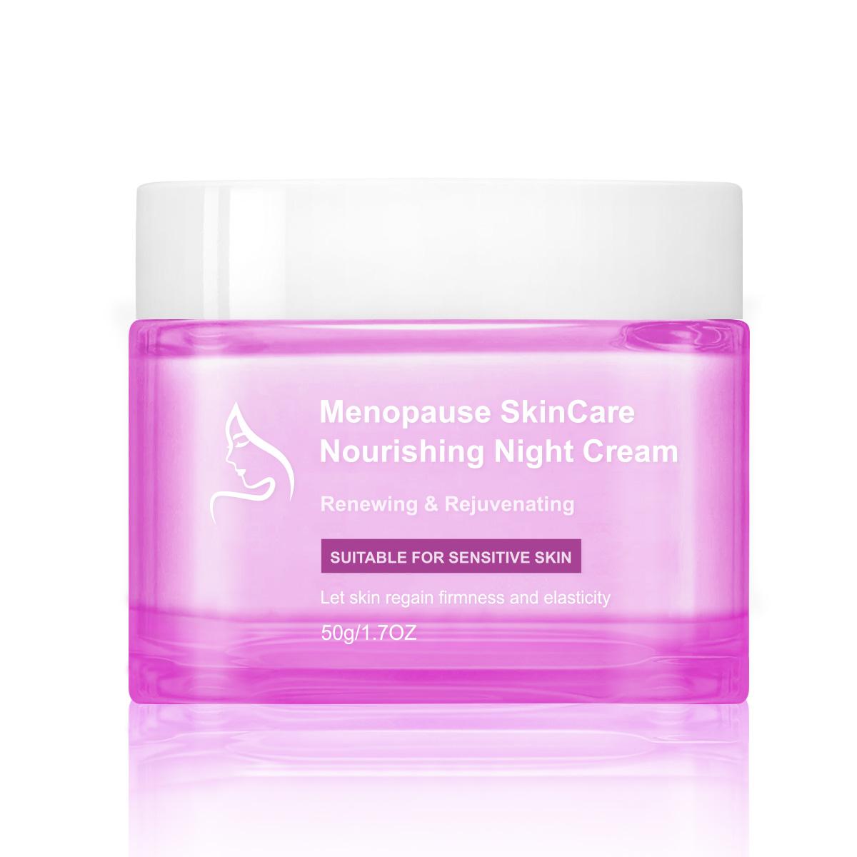 Menopause Nourishing Night Cream 50G Deep Moisture and Firming Repair Treatment for Dry and Sensitive Mature Skin Barrier Strengthening Face Cream
