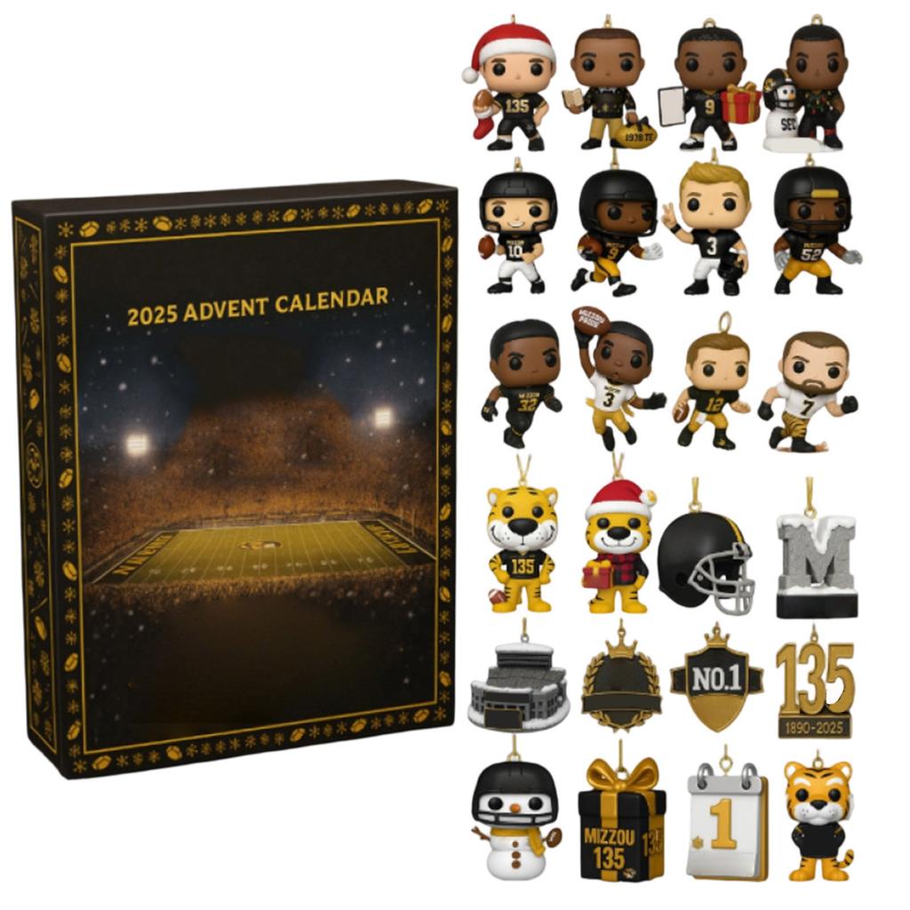 Adventní kalendář obsahuje 24 vánočních ozdob. Kalendář příjezdu Vánoce odpočítávání