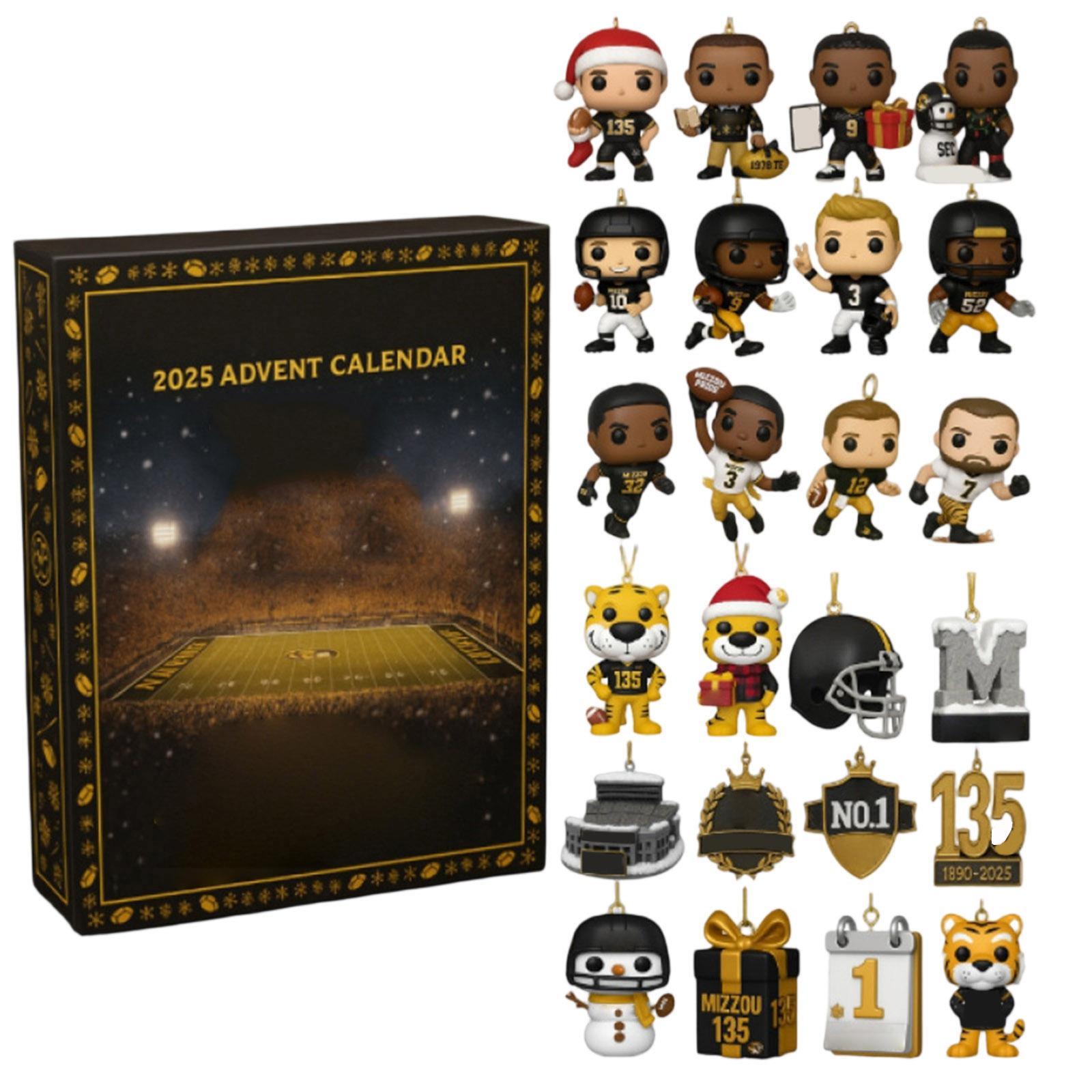 

Календарь ожидания включает 24 рождественских украшения. Календарь прибытия Обратный отсчет до Рождества One Size белый