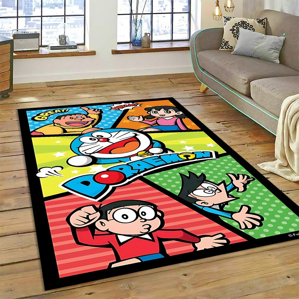 3D D-Doraemon Cartoon Dream Carpet Rug for Living Room Bedroom Home Sofa Decoration,Kids Play Non-slip Floor Mat