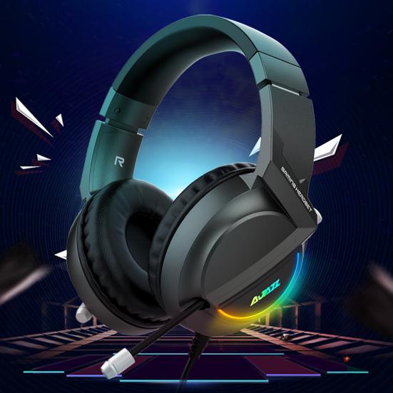 AJAZZ AX365 Wired Headphone Over-ear Noise Reduction Ergonomic USB/3.5mm 7.1 Surround Sound Gaming Headset for Desktop