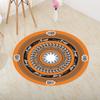 Round Retro Ethnic Style Carpet Living Room Coffee Table Bedroom Computer Chair Hanging Basket Non-slip Floor Mat