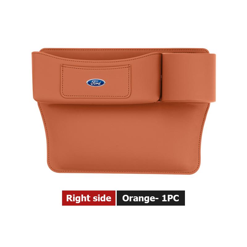YYQO6 Leather Car Seat Gap Water Cup Holder Box Storage Bag For Ford Escape Ecosport Fusion Explorer Expedition Taurus