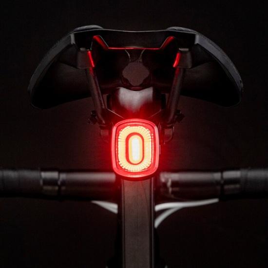ROCKBROS Cycling Tail Flashlight Rear Bike Light Smart Brake Alert Saddle Lights