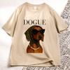 Funny Dachshund Dogue T-Shirt Women Sassy Weiner Dog Mom T Shirt Casual Round Neck Printed Doxie Tshirt Streetwear