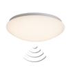 FAKIR Plafonnier LED 12W Avec Détecteur Coloris Chrome/blanc