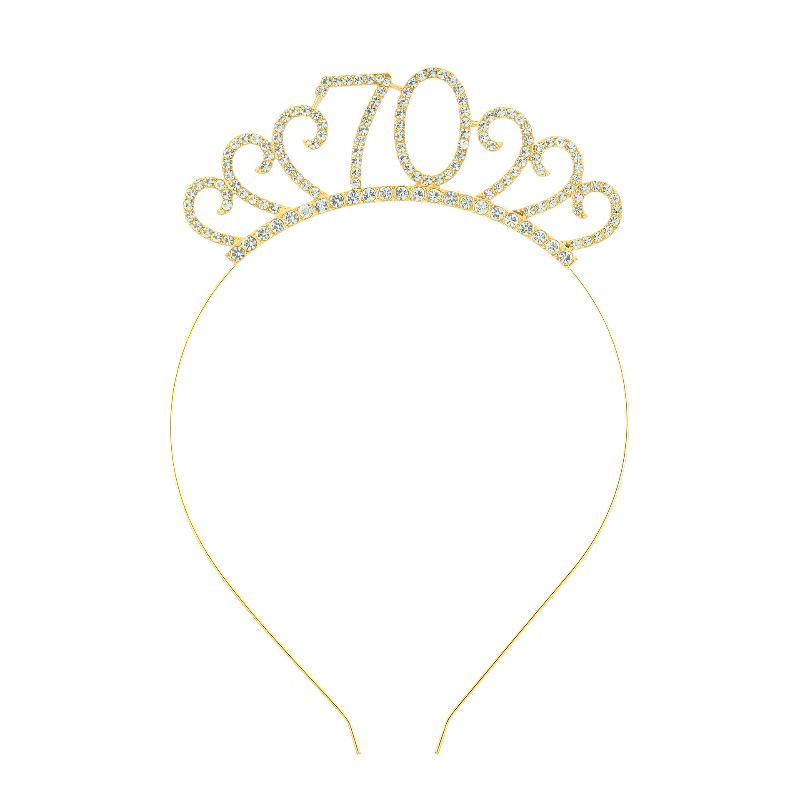 Cross-Border Digital Birthday Crown Set: Headdress, Party Shoulder Strap & Etiquette Belt Photo Prop for Girls