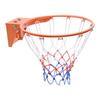 Basketball Rim, Wall Door Mounted Basketball Hoop, Heavy Duty Q235 Basketball Flex Rim Goal Replacement with Net, Standard 18" Indoor and Outdoor