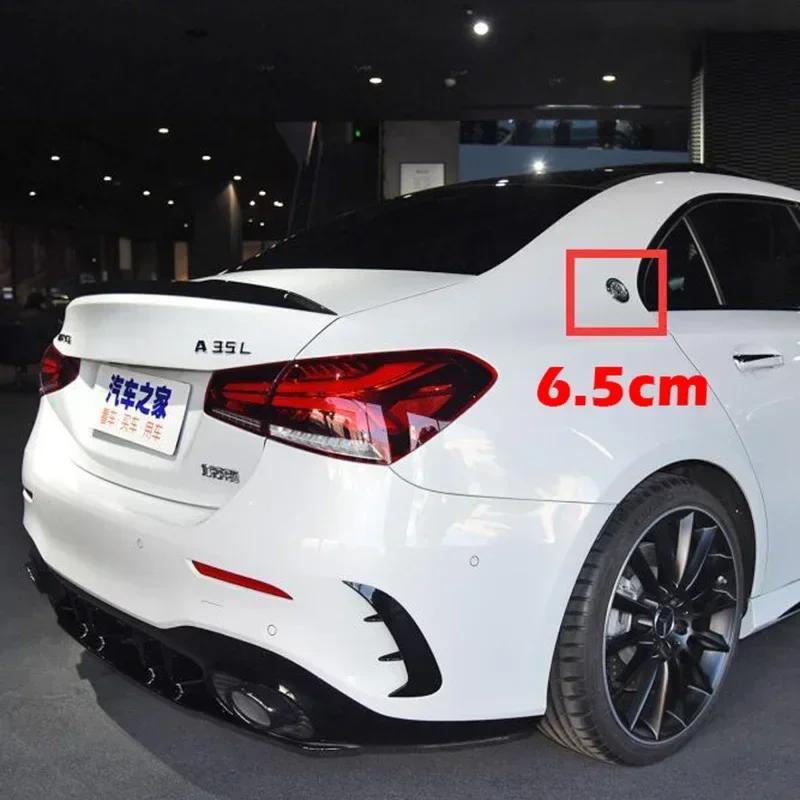 Car Sticker For Benz 6.5cm Apple Tree Logo AMG Metal Car Emblem Rear C Pillar Side Badge for Mercedes Benz A C E GLA GLC GLE Sti