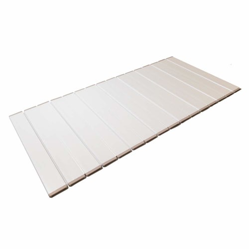 Topre Corporation Folding Bath Lid, Lakness, 75 x 159 cm, Ivory, L16