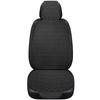 Universal All-Season Linen Car Seat Cushion Set - 3-Piece with Back Cushion and Headrest