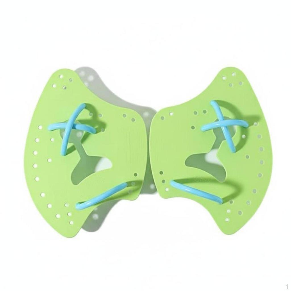 2 Pieces Axe Shaped Swim Paddles Improve Arm Strength Ergonomic Design Stroke Correction
