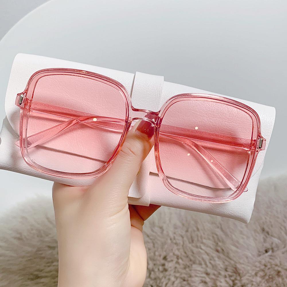 New Big Sunglasses Women Men Trendy Vintage Brand Designer Anti-UV Gradient Color Korean Version Glasses Fashion Accessories