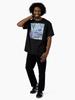 Georges Brassens GEORGES BRASSENS Watercolor and Ink Portrait Oversized T-Shirt