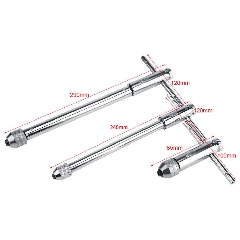 Tap Wrench Ratchet Screwdriver T-handles M3-M8 M5-M12 High Carbon Steel Die
