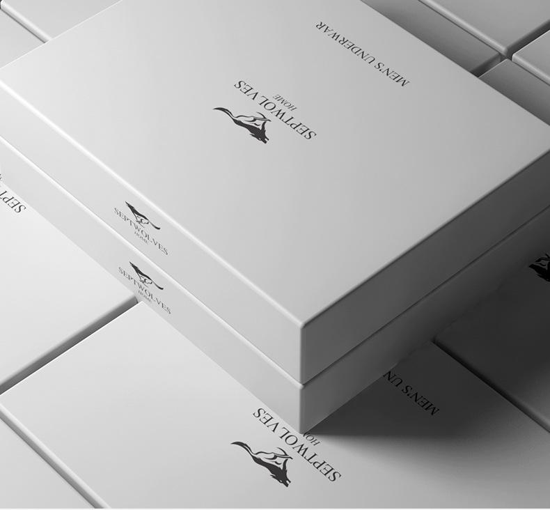 Septwolves Men's Pure Cotton Mid-Tube Socks - Breathable, Sweat-Absorbent Casual and Business Socks, Boxed Set