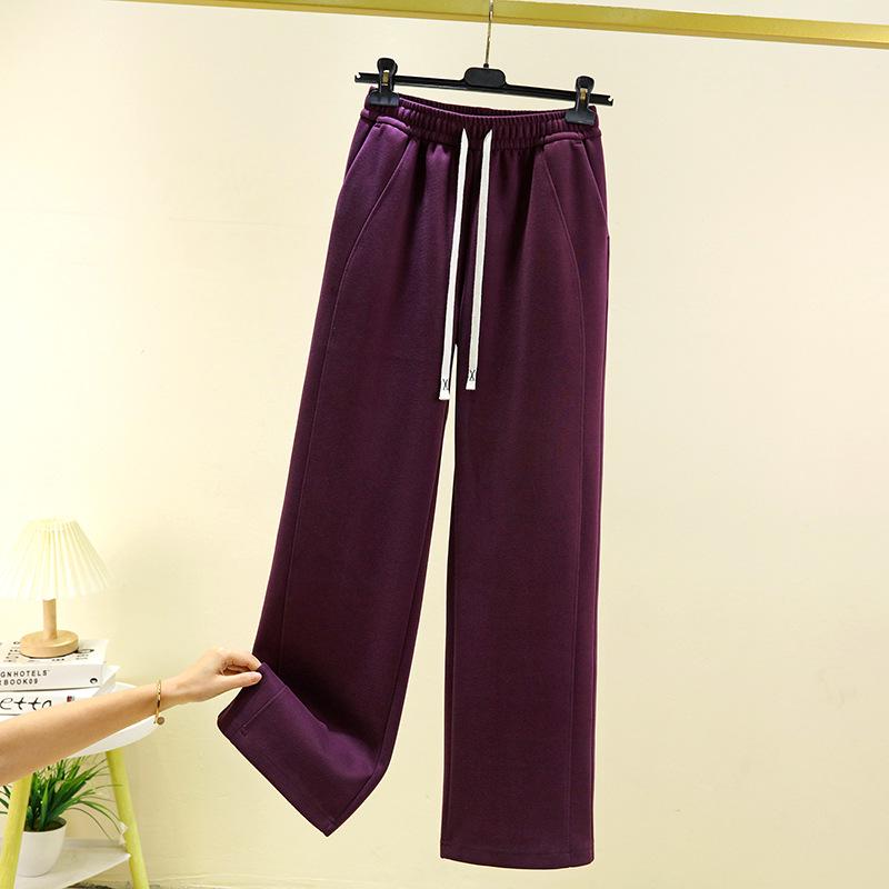 

Женские облегающие спортивные брюки с высокой талией и широкими штанинами 2025 – Универсальная повседневная спортивная одежда для весны и осени 2XL [150-165 lbs]