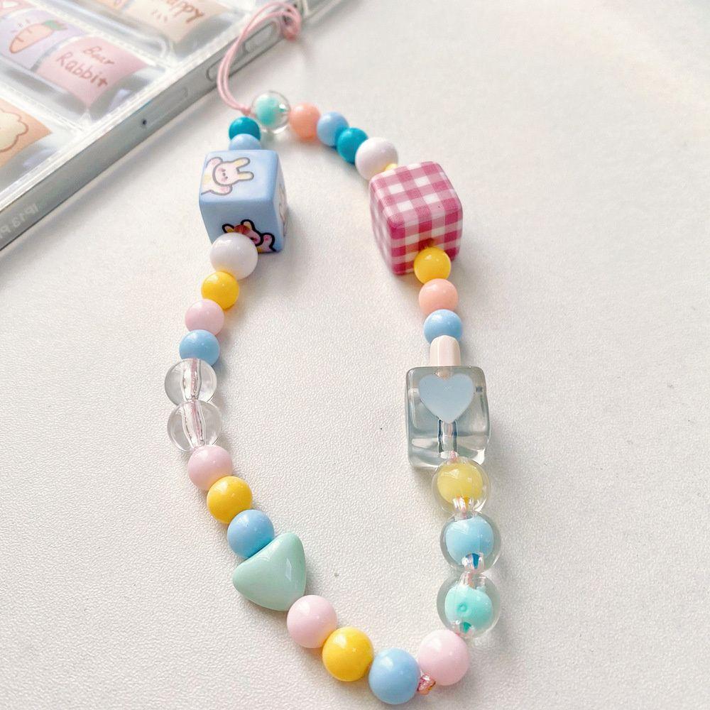 Telephone Jewelry Flower Heart Phone Case Lanyard Mobile Phone Chain Cellphone Strap Phone Lanyard