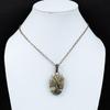 Tree Of Life Fossil Coral Gemstone Pure Copper Wire Wrapped Handmade Pendant Jewelry