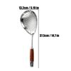 Stainless Steel Colander Filter Spoon Multifunctional Oval Oil Skimmer Scoop Long Handle Ramen Scoop Kitchen Cooking Utensils