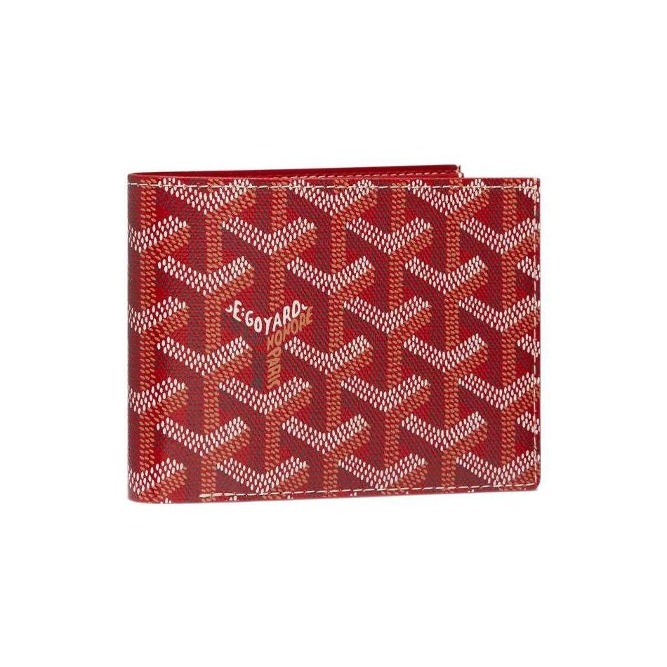 Goyard Victoire Monogram Opvouwbare Canvas en Leer Portemonnee Unisex Portemonnee Zwart Blauw Groen VICTO8PMLTY