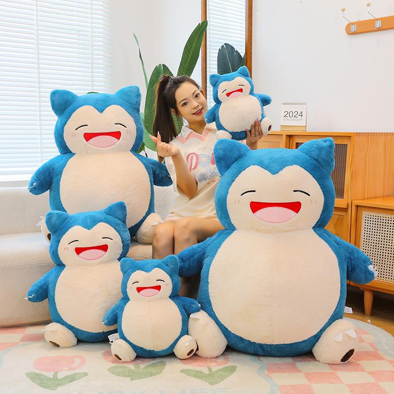 354565Cm Big Size Rabbit Fur Snorlax Plushies Cartoon Anime Kawaii Ornament Comfortable Soft Doll Children'S Toy Gifts