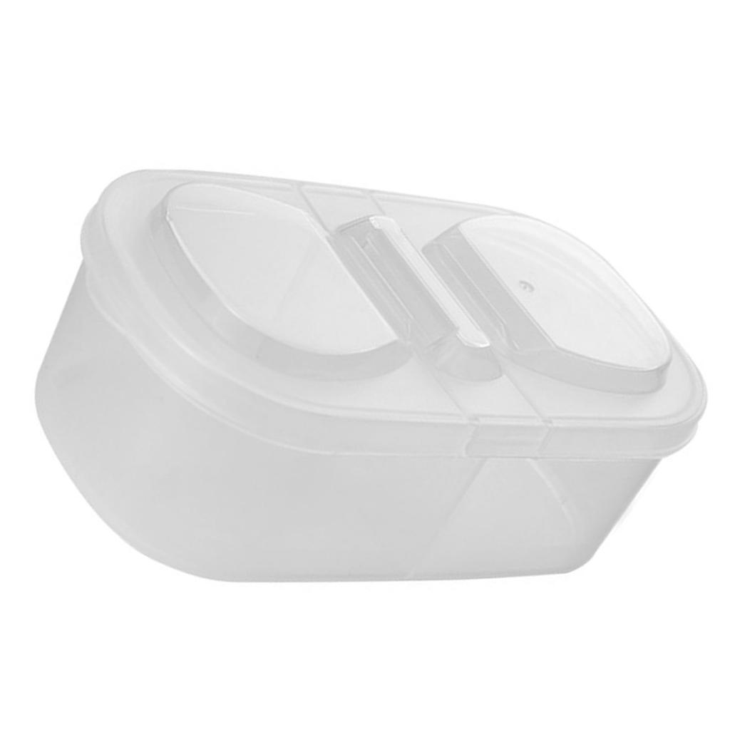 Spice Storage Box Versatile 2 Grid Sealed Lid Seasoning Condiment Container Box for Home Kitchen
