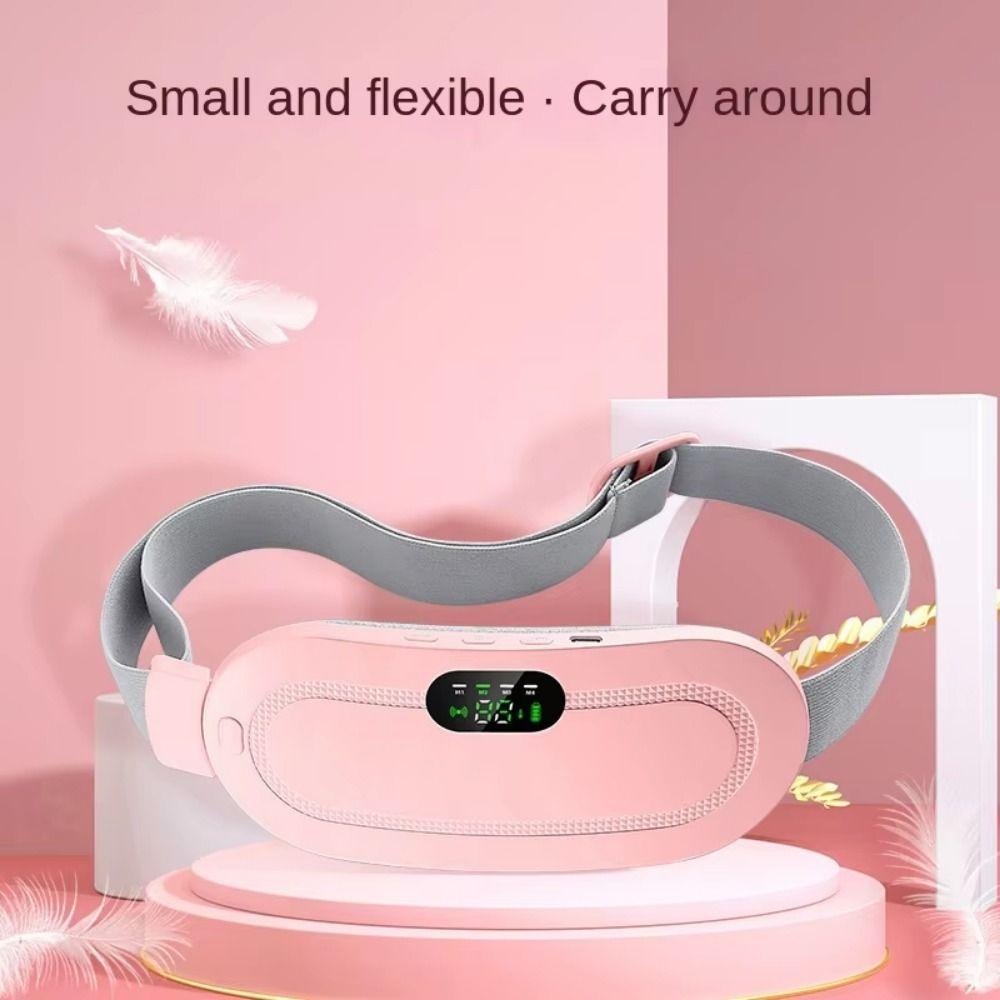 3 Level Temperature Smart Menstrual Heating Pad Vibrating Abdominal Massager  Warm Uterus