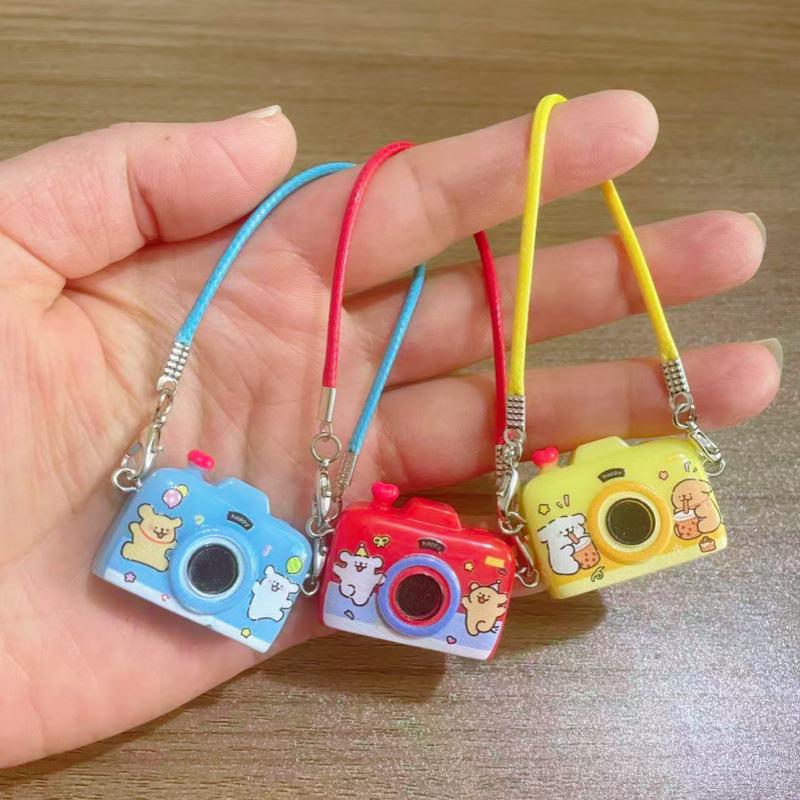 Dollhouse Miniature Cartoon Dog Crossbody Camera Bag for OB11 Doll