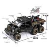 1:28 Raptor F-150 Police Car Off Road Toy Model Alloy Diecast Doors Opened Pull Back 6 Wheels SUV Vehicles for Collectible Gifts