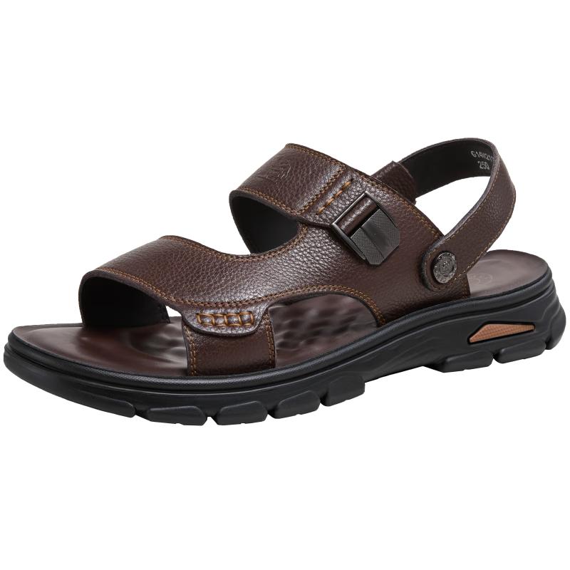 CAMEL Men s Leather Two-Way Business Sandals EU 43