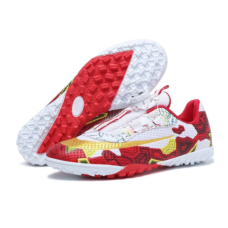 

Трансграничные новые детские футбольные бутсы противоскользящие соревновательные тренировочные бутсы сломанные шипы вращающиеся шипы обувь для мальчиков юношеская спортивная 39