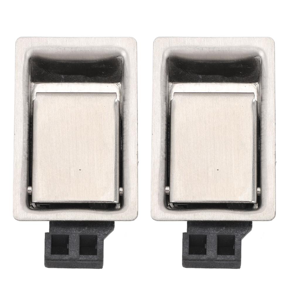 Pair of Toolbox Handle Latch Stainless Steel Flush Mount Fit Paddle Handle Latch for RV Boat Trailer