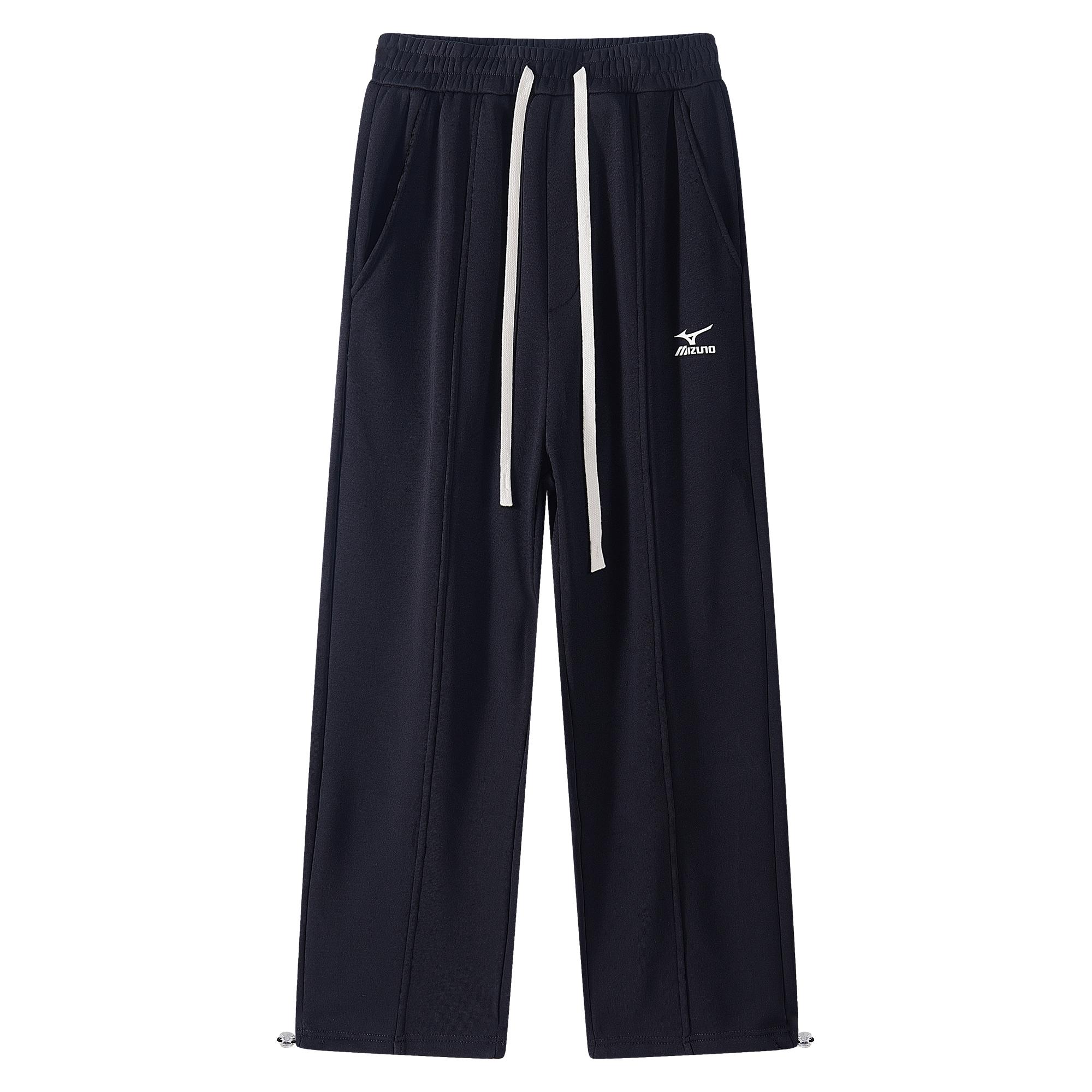 Mizuno Casual Pants Unisex Thickened And Fleece Lined Straight Fit Pants A2CD2555-0 M