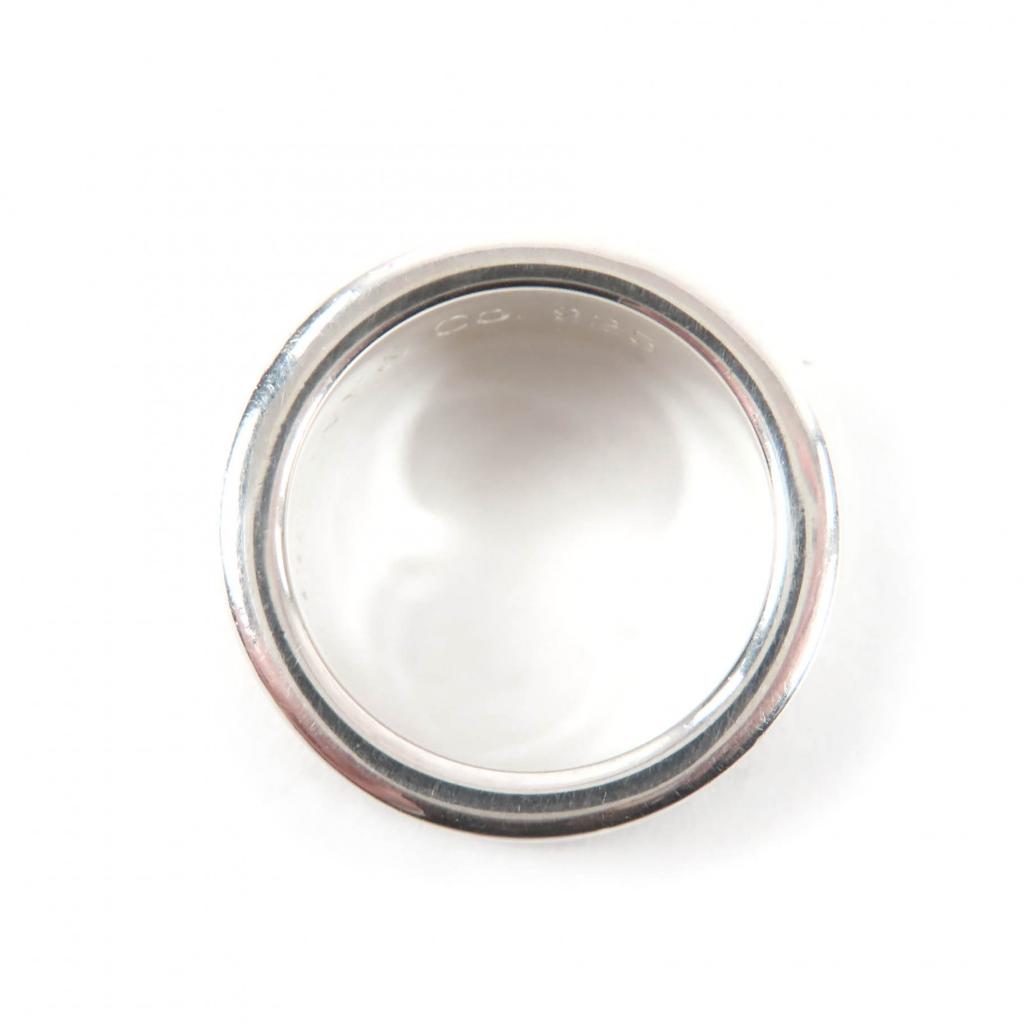 Great TIFFANY&Co. Ring Narrow Long Silver 925 Women Used