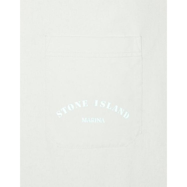 Stone Island Ss23 Marina Series Crew Neck Pocket Short Sleeve T-Shirt Men Tops Light-Green 7815216X4-V0052