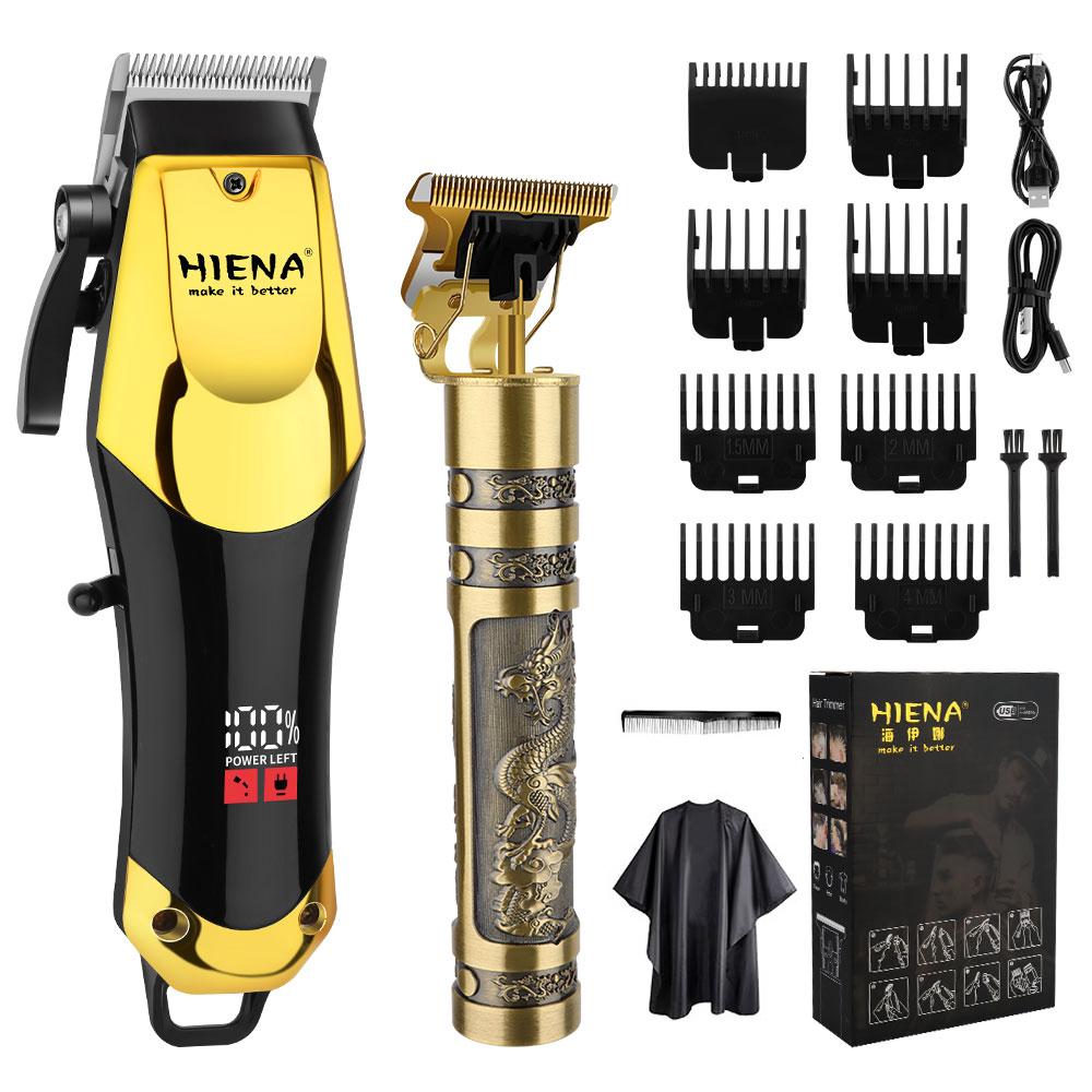 Hair Cutter Hair Clipper Set for Men Professional Salon-Grade Electric Clippers Digital Display USB Rechargeable New Year Gift