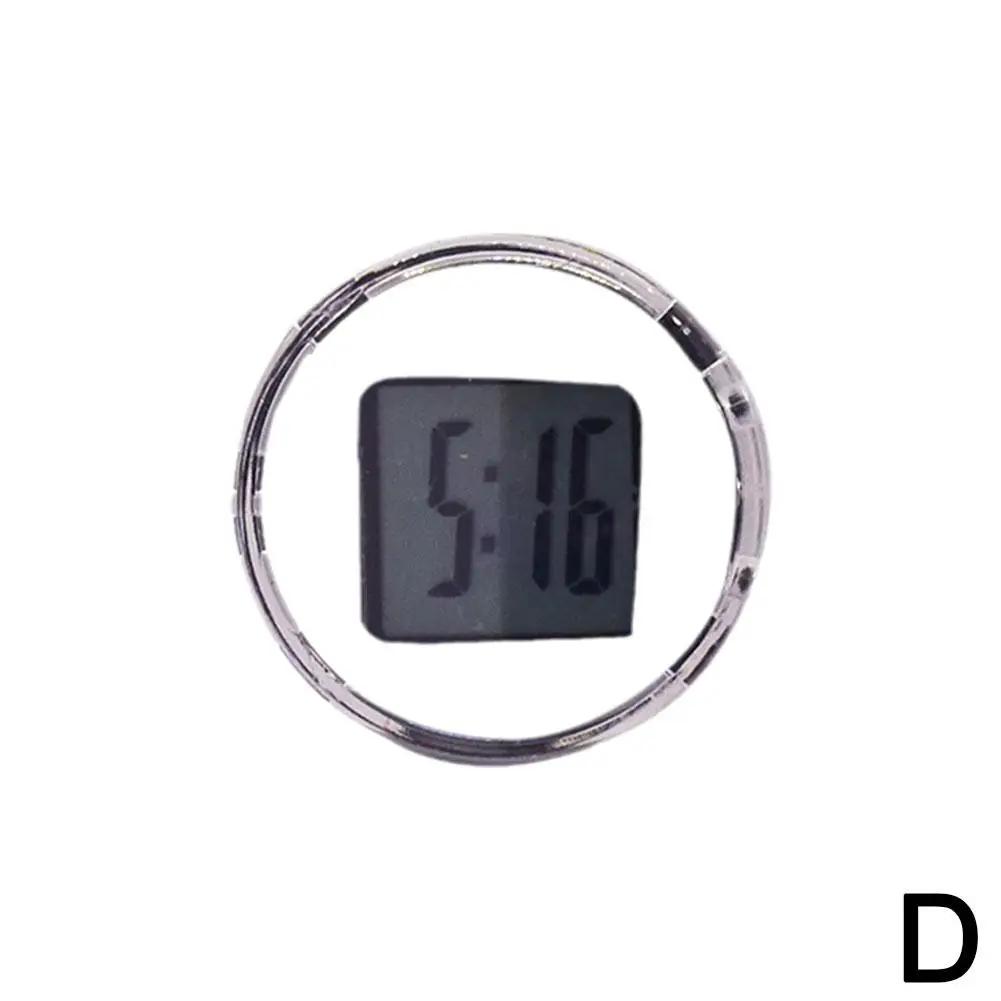 Mini Waterproof Motorcycle Bike Sticky Digital Display Clock Car Mounted Mini Electronic Clock Auto Car Interior Accessories