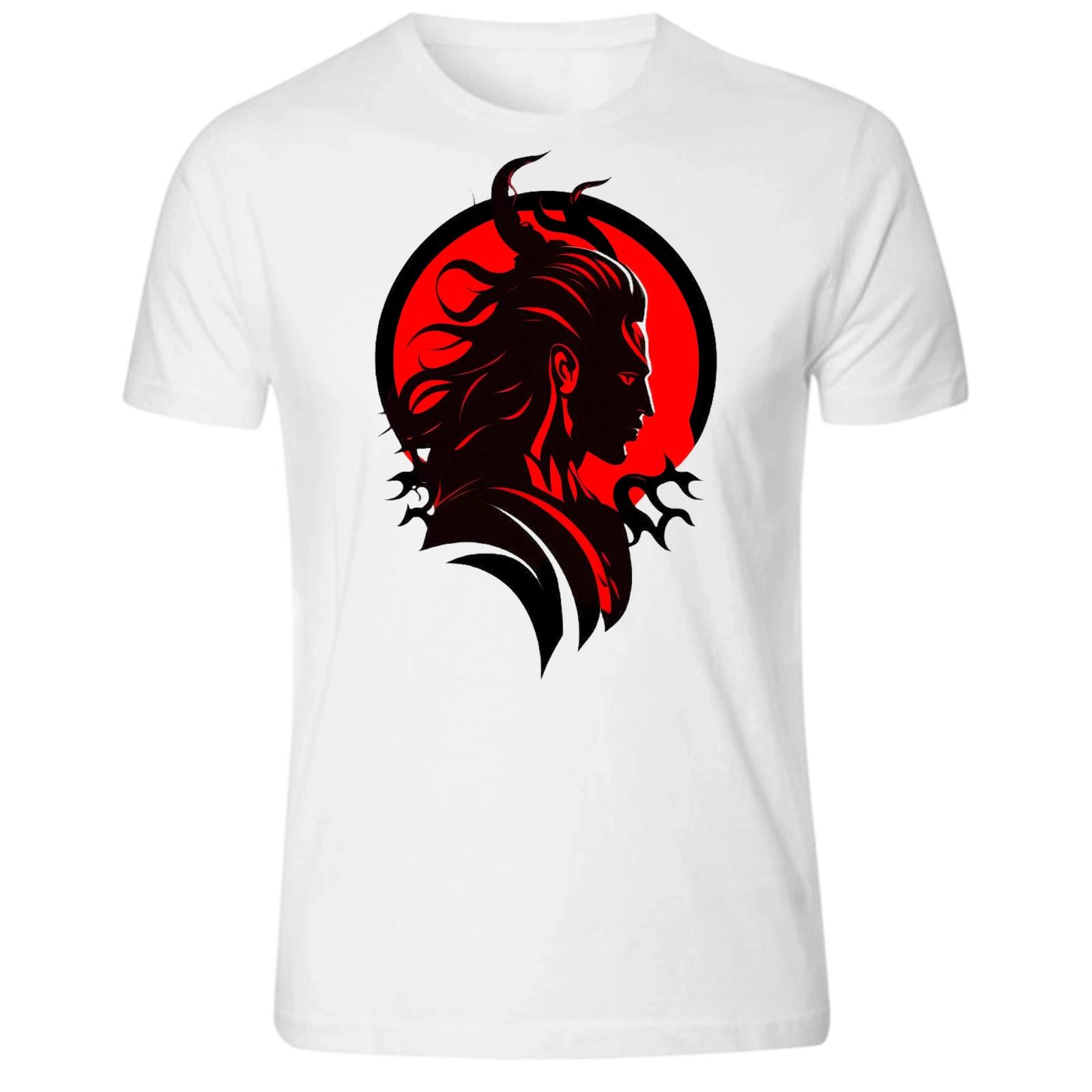 Red and Black Warrior Black and White Unisex T-Shirt Tee S -5XL 3XL