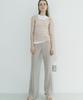Probo Knit Elastic Waist Pants / Beige