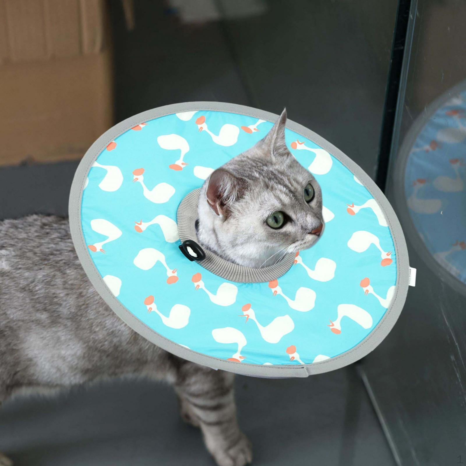 

Cat Recovery Collar after Surgery Soft Cone for Grooming Bathing Playing 23.5cm diameter