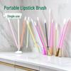 Hollow Handle Colored Disposable Lip Brush - Portable Lipstick & Gloss Makeup Tool