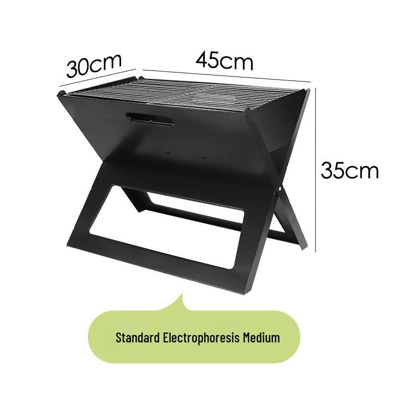 Zhishi Outdoor Portable Foldable Stainless Steel BBQ Grill