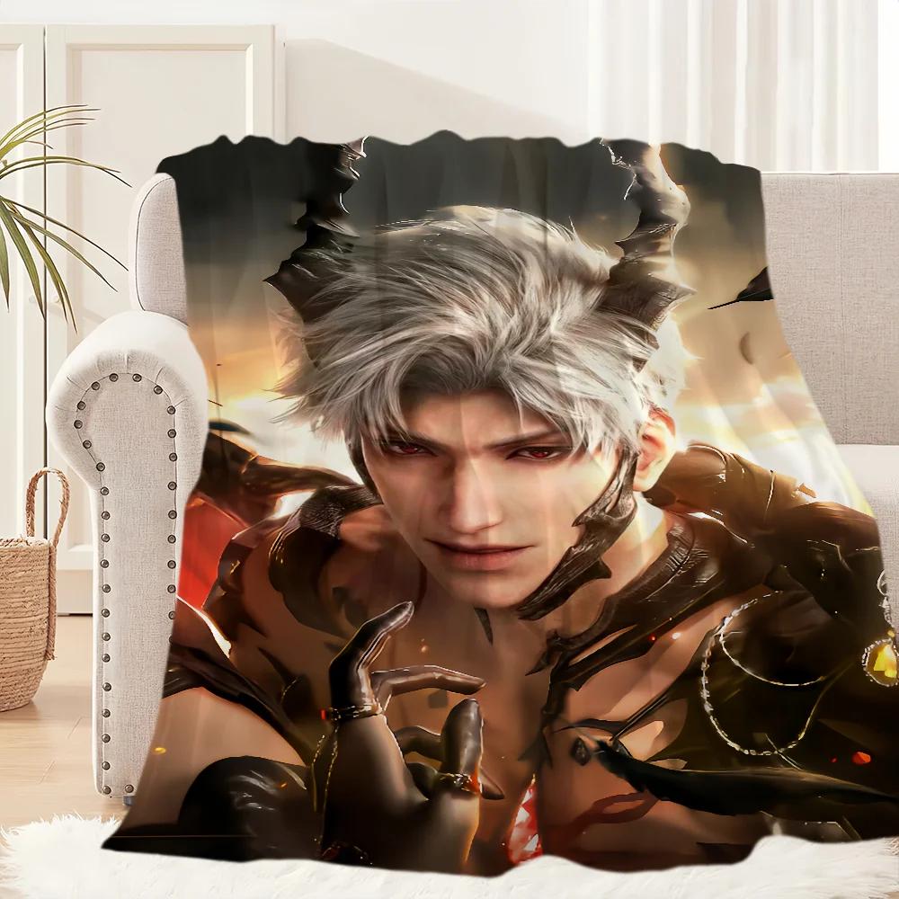 Game Love and Deepspace Sylus Warm Soft Plush Nap Blankets Sofa for Living Room Office Bedroom Home Travel Kid Birthday Gifts