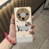 Autumn and winter embroidery dachshund suitable for Apple 17Promax mobile phone case IP16 bulge bag air cushion 15 cute 14 fine holes