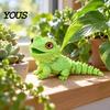 PLA Lizard Model 3D Printed Bearded Dragon Figure, Realistic Fidget Toy with Simulated Flexible Joints, Articulated Reptile for Desk Decoration