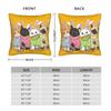 Pillow Case Funny Easter Cats Ears Bunny Eggs Comfy Pillow Cover For Sofa Bedroom Home Decor Morden Pillowcases