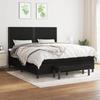 Maison Exclusive - Rete a doghe per letto con materasso Nero 160x200 cm Tessuto